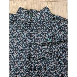 Cinch Paisley Button Up Shirt Men Size Large Teal Blue Western Cowboy Rodeo